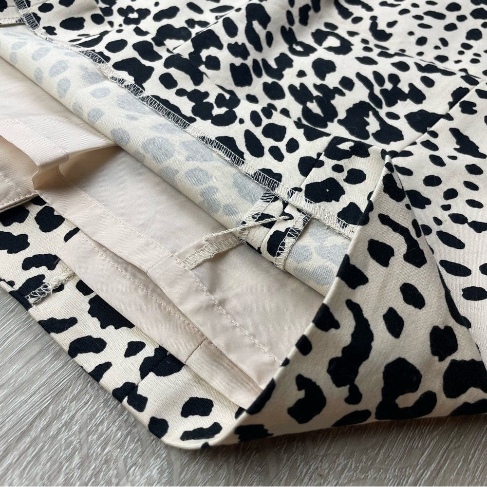 LOFT Petite Leopard Print Pencil Skirt - Picture 2 of 6